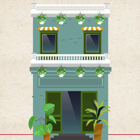 扁平风 矢量图 建筑 高楼