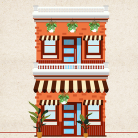 扁平风 矢量图 建筑 高楼