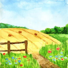 矢量景色 自然风光 手绘 插画