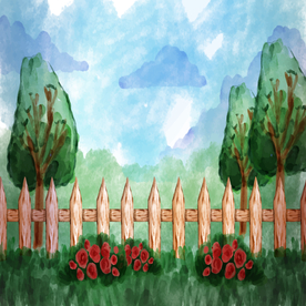 矢量景色 自然风光 手绘 插画