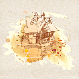 扁平风 矢量图 建筑 高楼