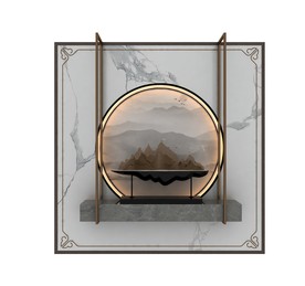 中式玄关3d模型
