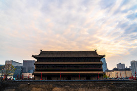 西安古城墙永宁门箭楼背面