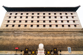 西安古城墙永宁门箭楼正面