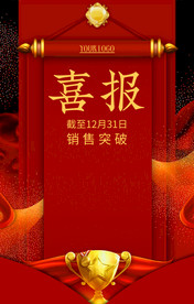 红金大气销售业绩喜报