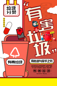 垃圾分类社会公益宣传海报
