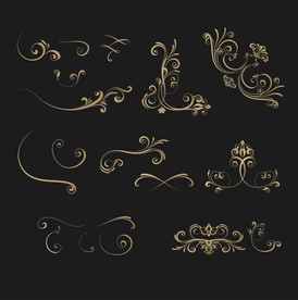 精美欧式矢量花纹