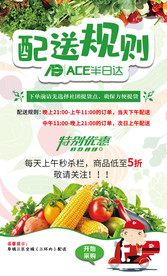 配送规则海报设计