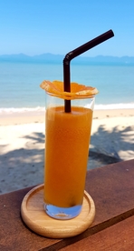 橙汁 海
