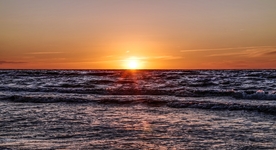 日落大海