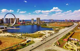 抚顺李石大环地标风光