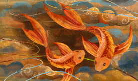 重彩锦鲤