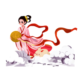 嫦娥人物国风合成海报素材