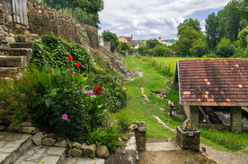 中世纪田园风景摄影图