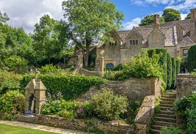 中世纪田园风景摄影图