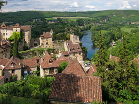 中世纪田园风景摄影图