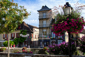 中世纪田园风景摄影图