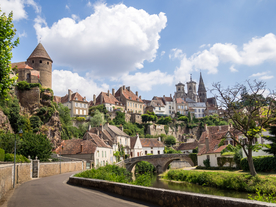 中世纪田园风景摄影图