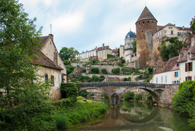 中世纪田园风景摄影图