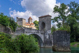 中世纪田园风景摄影图