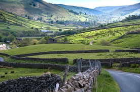 中世纪田园风景摄影图