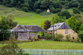 中世纪田园风景摄影图