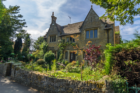 中世纪田园风景摄影图