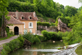 中世纪田园风景摄影图