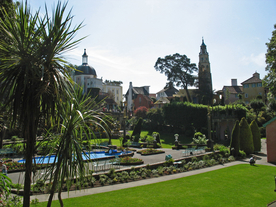 中世纪田园风景摄影图