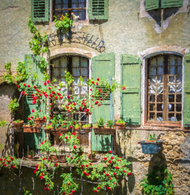 中世纪田园风景摄影图