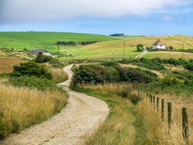 中世纪田园风景摄影图