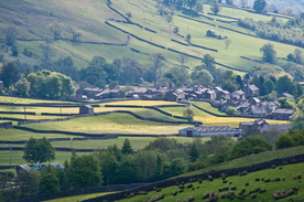 中世纪田园风景摄影图