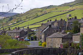 中世纪田园风景摄影图