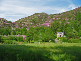 中世纪田园风景摄影图