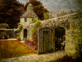 中世纪田园风景摄影图