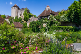 中世纪田园风景摄影图