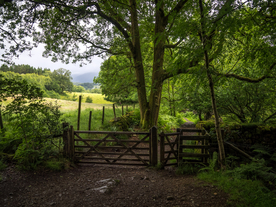 中世纪田园风景摄影图