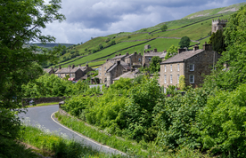 中世纪田园风景摄影图