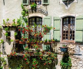 中世纪田园风景摄影图