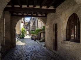 中世纪田园风景摄影图