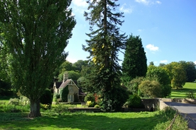 中世纪田园风景摄影图