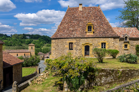 中世纪田园风景摄影图
