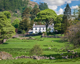 中世纪田园风景摄影图