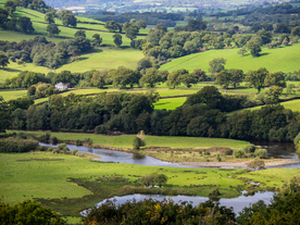 中世纪田园风景摄影图