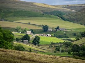 中世纪田园风景图