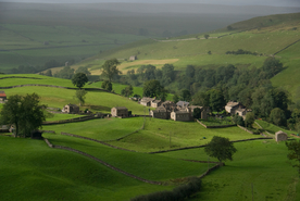 中世纪田园风景图