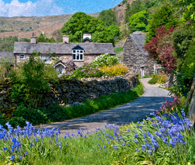 中世纪田园风景图