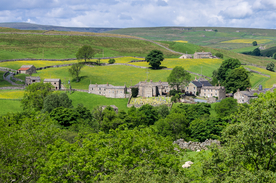 中世纪田园风景图