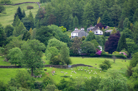 中世纪田园风景图