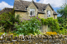 中世纪田园风景图